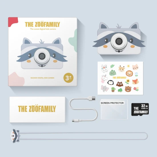 Dětský digitální fotoaparát Zoo Friends Mýval Zoofamily