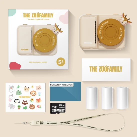 Dětský instantní fotoaparát Zoo Print Jelen Zoofamily