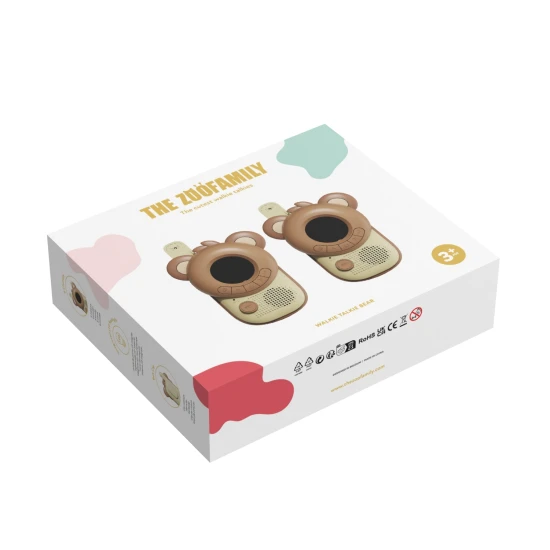 The Zoofamily Dětské vysílačky Medvěd 2 ks Set dětských vysílaček od Zoofamily obsahuje 2 vysílačky.