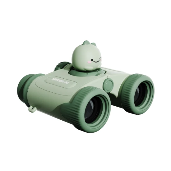 The Zoofamily Dalekohled Zoo eyes Dinosaurus Dětský dalekohled Zoo Eyes ve tvaru dinosaura se zeleným designem a 8x zvětšením