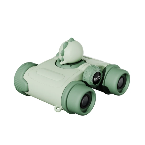 The Zoofamily Dalekohled Zoo eyes Dinosaurus Dětský dalekohled Zoo Eyes ve tvaru dinosaura se zeleným designem a 8x zvětšením