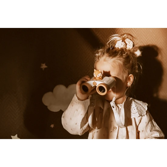 The Zoofamily Dalekohled Zoo eyes Liška Dětský dalekohled Zoo Eyes ve tvaru lišky s oranžovým designem a 8x zvětšením