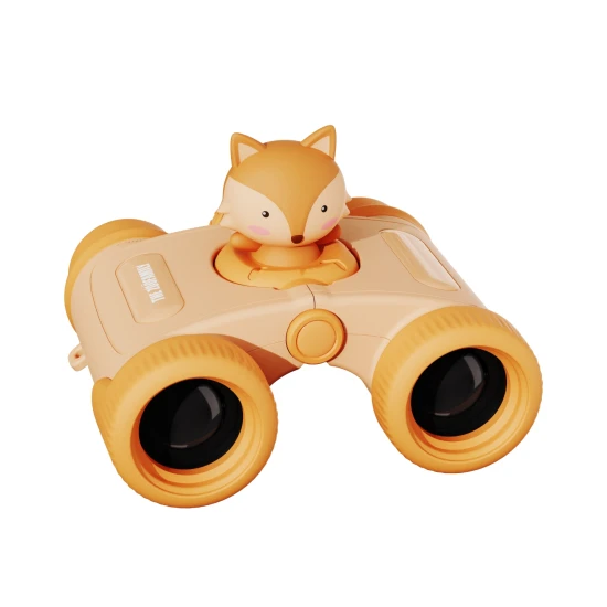 The Zoofamily Dalekohled Zoo eyes Liška Dětský dalekohled Zoo Eyes ve tvaru lišky s oranžovým designem a 8x zvětšením