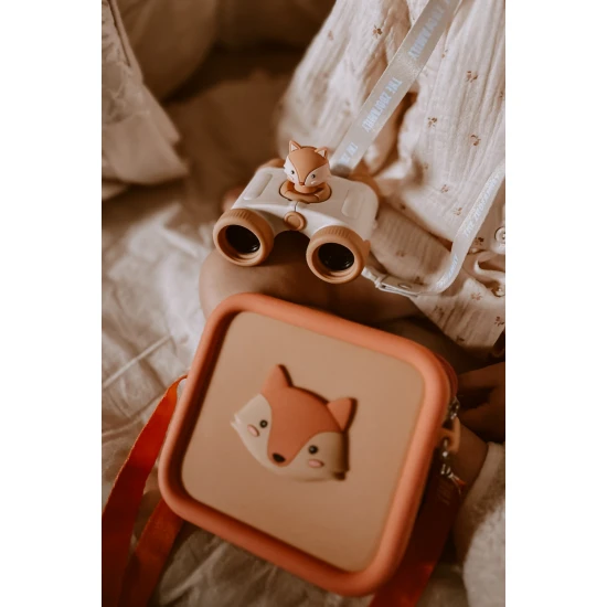 The Zoofamily Dalekohled Zoo eyes Liška Dětský dalekohled Zoo Eyes ve tvaru lišky s oranžovým designem a 8x zvětšením