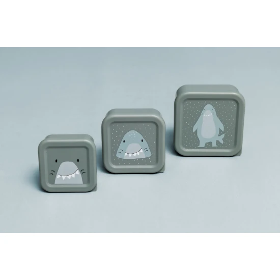 Svačinové boxy Žralok 3 ks