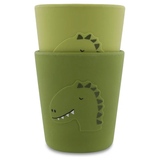 Silikonový hrnek Dinosaurus 2 ks Silikonový hrnek Dinosaurus 2 ks – Trixie 96-417