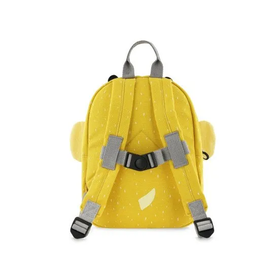 Žlutý dětský batoh s motivem čmeláka.