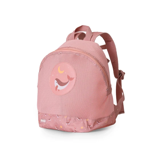 Síťovaný batoh na pláž Whale Pink