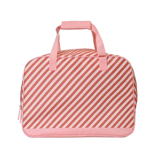 Plážová taška Stripes Bloom & Blush