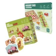 Zvýhodněný set pro první hraní První puzzle Farma 6 v 1 a Hra Ovocný sad a veverka