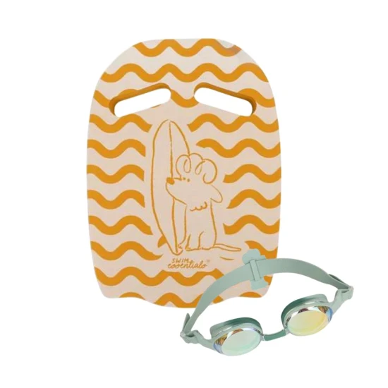 Plavecký set Swim Essentials Surfer – deska a brýle na plavání