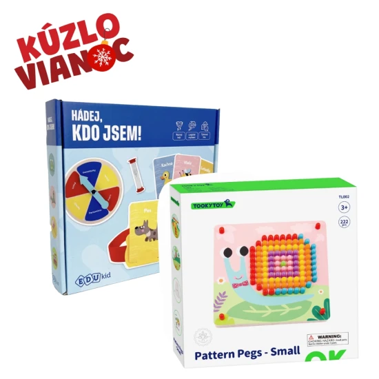 Vánoční set Malá mozaika a Hádej, kdo jsem!  Vánoční set EDUkid – Malá mozaika a Hádej, kdo jsem!