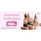 Dárková elektronická poukázka v hodnotě 1 000 CZK pro děti a rodiče – nákup na babyknihy.cz.