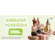 Dárková elektronická poukázka v hodnotě 1500 CZK pro děti a rodiče – nákup na babyknihy.cz.