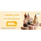 Dárková elektronická poukázka v hodnotě 2 000 CZK pro děti a rodiče – nákup na babyknihy.cz.