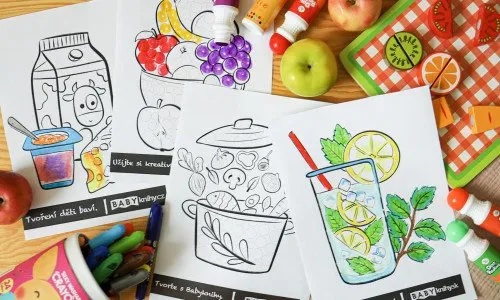 Stáhněte si: Omalovánky Zdravá výživa
