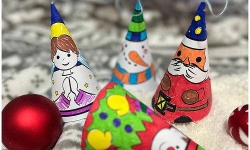 Stáhněte si: Vánoční papírové dekorace na stromeček