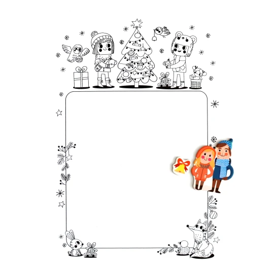 EDUkid Magnetická kniha Vánoce – Christmas Magnetic Book Magnetická kniha Vánoce – Christmas Magnetic Book