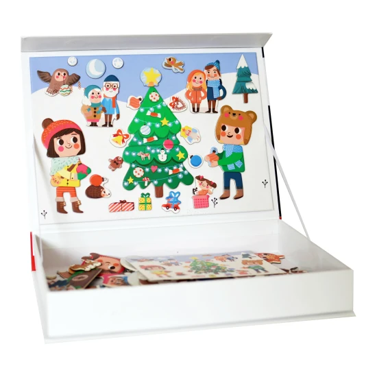 EDUkid Magnetická kniha Vánoce – Christmas Magnetic Book Magnetická kniha Vánoce – Christmas Magnetic Book