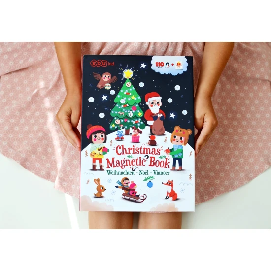 EDUkid Magnetická kniha Vánoce – Christmas Magnetic Book Magnetická kniha Vánoce – Christmas Magnetic Book