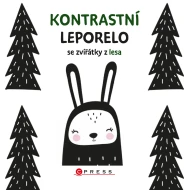 Kontrastní leporelo se zvířátky z lesa