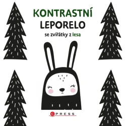 Kontrastní leporelo se zvířátky z lesa Kontrastní leporelo se zvířátky z lesa