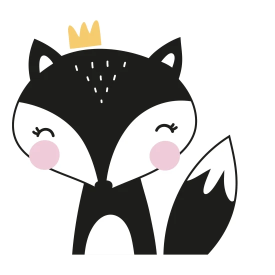 Kontrastní leporelo se zvířátky z lesa