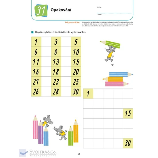 Matematika - Příprava do školky