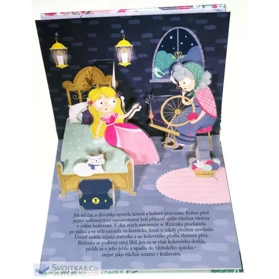 Šípková Růženka - Prostorové leporelo s pohádkou