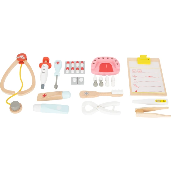 Doktorský a zubařský kufřík pro děti 2v1