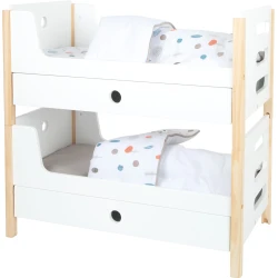 Dřevěná patrová postýlka