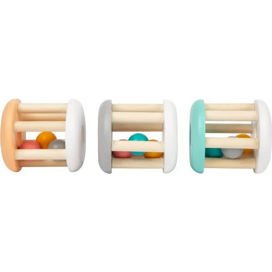 Chrastítko válec Pastel Tyrkysová