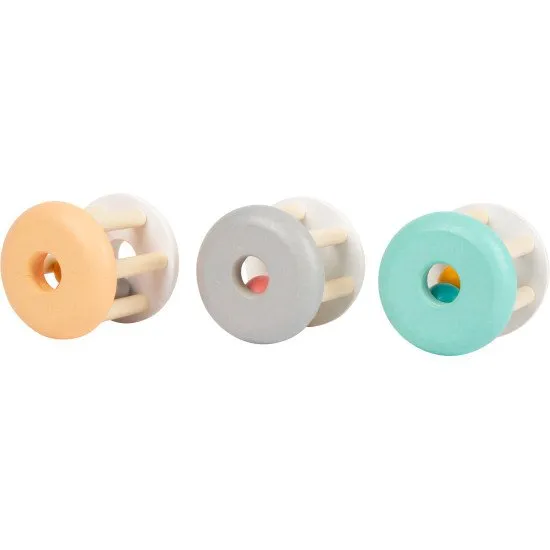 Chrastítko válec Pastel Tyrkysová