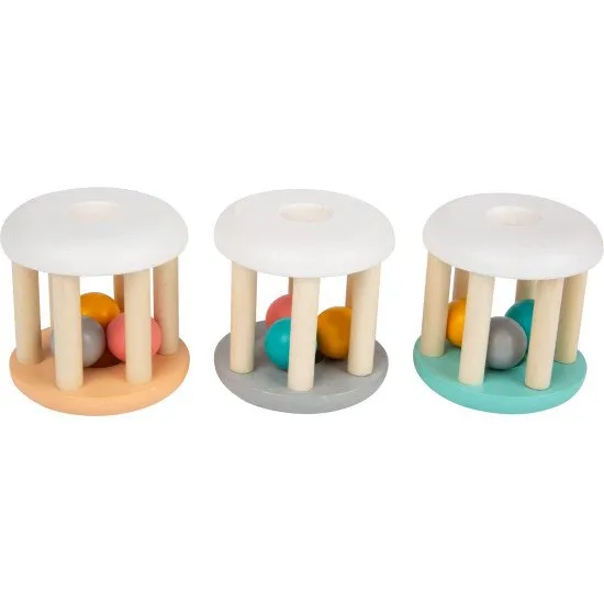 Chrastítko válec Pastel Tyrkysová