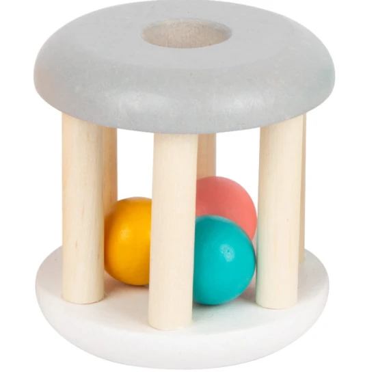 Chrastítko válec Pastel Šedá