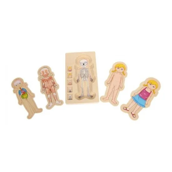 Small Foot by Legler Puzzle Lidské tělo Lili Puzzle Lidské tělo Lili