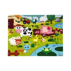 Dotykové puzzle Zvířátka na farmě