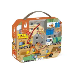 Puzzle v kufříku Na stavbě 36ks Puzzle v kufříku Na stavbě 36ks