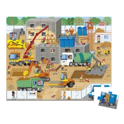 Puzzle v kufříku Na stavbě 36ks Puzzle v kufříku Na stavbě 36ks
