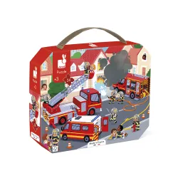 Puzzle v kufříku Požárníci 24ks Puzzle v kufříku Požárníci 24ks