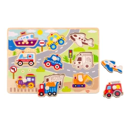 Vkládací puzzle Dopravní prostředky  Vkládací puzzle Dopravní prostředky