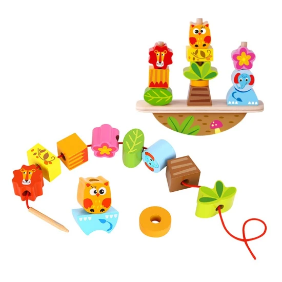 Tooky Toy Balanční nasazování Zvířátka Balanční nasazování Zvířátka