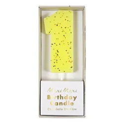 Svíčka číslo 1 žlutá