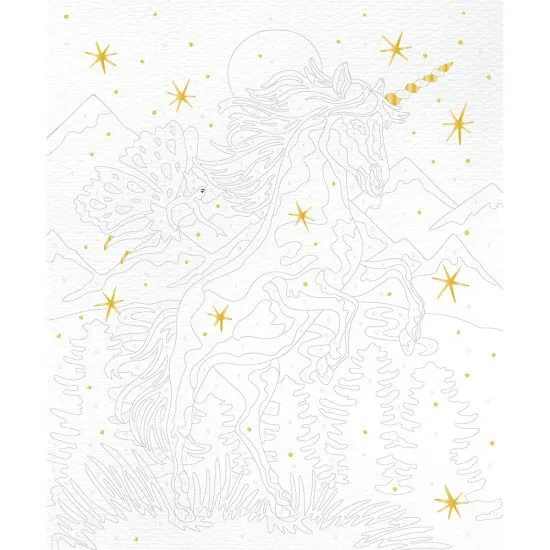 Malování s čísly Jednorožci