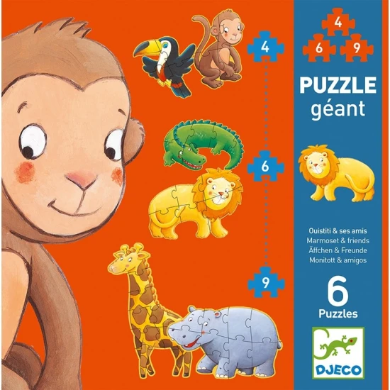 Puzzle Safari zvířátka