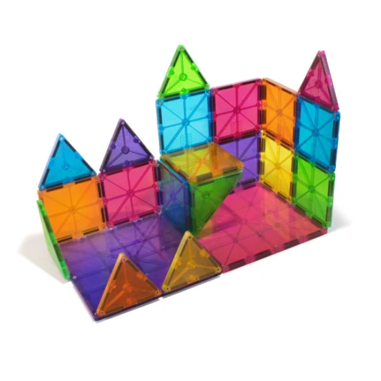 Originální 32 dílná magnetická stavebnice MAGNA-TILES.