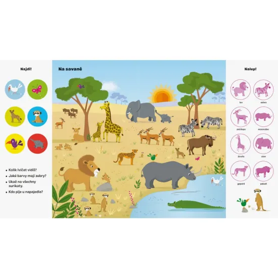 Zvířata - 101 věcí k hledání a nalepování