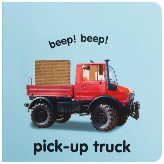 Leporelo Baby Touch and Feel - Trucks je neodmyslitelným pokladem v knihovně každého batolata, které fascinují kola.