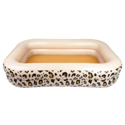 Nafukovací bazén obdélník Beige Leopard 211 cm