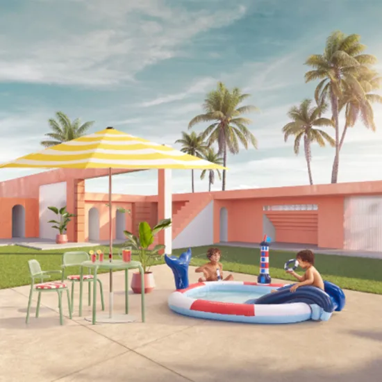 Nafukovací bazén se skluzavkou Malý námořník 210 cm